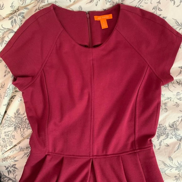 Joe Fresh Short sleeve Burgundy Cocktail Dress - Picture 6 of 6